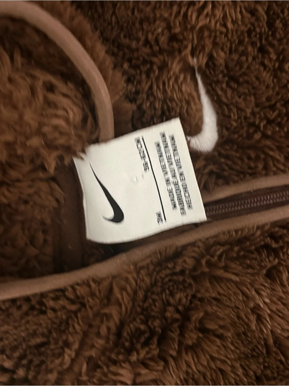 Nike Brown & Ivory Fleece Hooded Kids Puffer Onesie set of 2